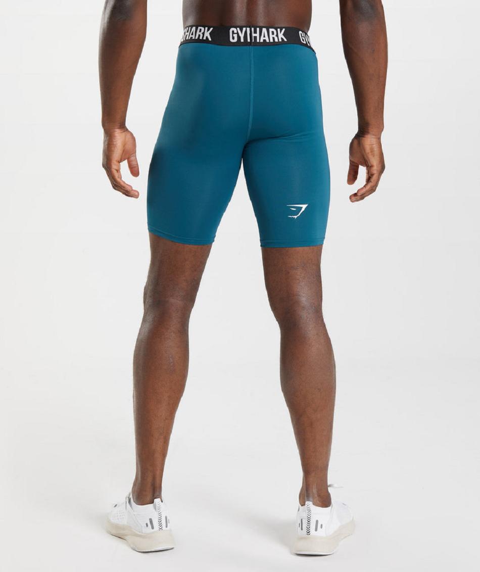 Pantalones Cortos Gymshark Element Baselayer Hombre Azules | CO 3806BEX